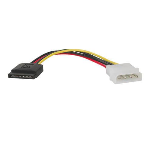 Tripp Lite P944-06I 15-Pin Sata (Female) To 4-Pin (Male) Power Cable - 26 Awg, 6-In. (15.24 Cm)