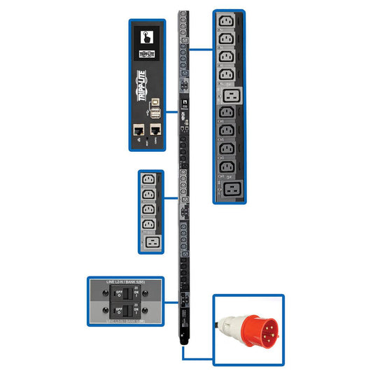 Tripp Lite Pdu3Xevsr6G30B Power Distribution Unit (Pdu) 30 Ac Outlet(S) 0U Black