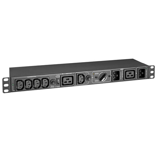 Tripp Lite Pdubhv201U 200-250V 16A Single-Phase Hot-Swap Pdu With Manual Bypass - 5 C13 And 1 C19 Outlets, 2 C20 Inlets, 1U Rack/Wall