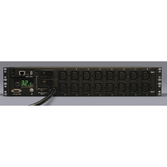 Tripp Lite Pdumh32Hvnet 7.4Kw Single-Phase Switched Pdu, Lx Interface, 230V Outlets (16-C13), Iec-309 Blue 230V 32A, 3.6M Cord, 2U Rack-Mount, Taa