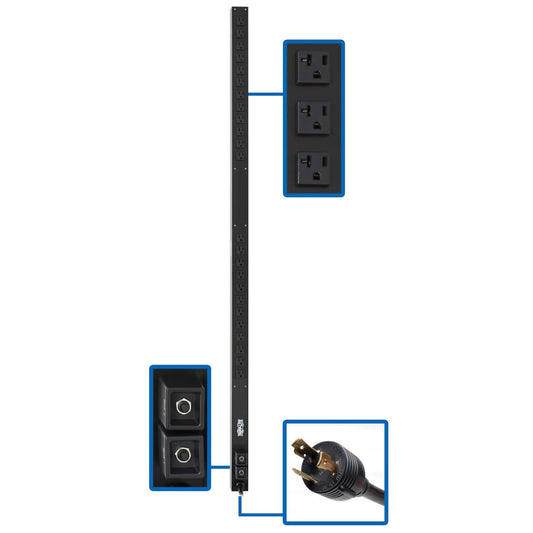 Tripp Lite Pduv30 Power Distribution Unit (Pdu) 24 Ac Outlet(S) 0U Black