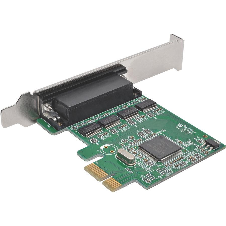 Tripp Lite Pce-D9-04-Cbl 4-Port Db9 (Rs-232) Serial Pci Express (Pcie) Card With Breakout Cable, Full Profile