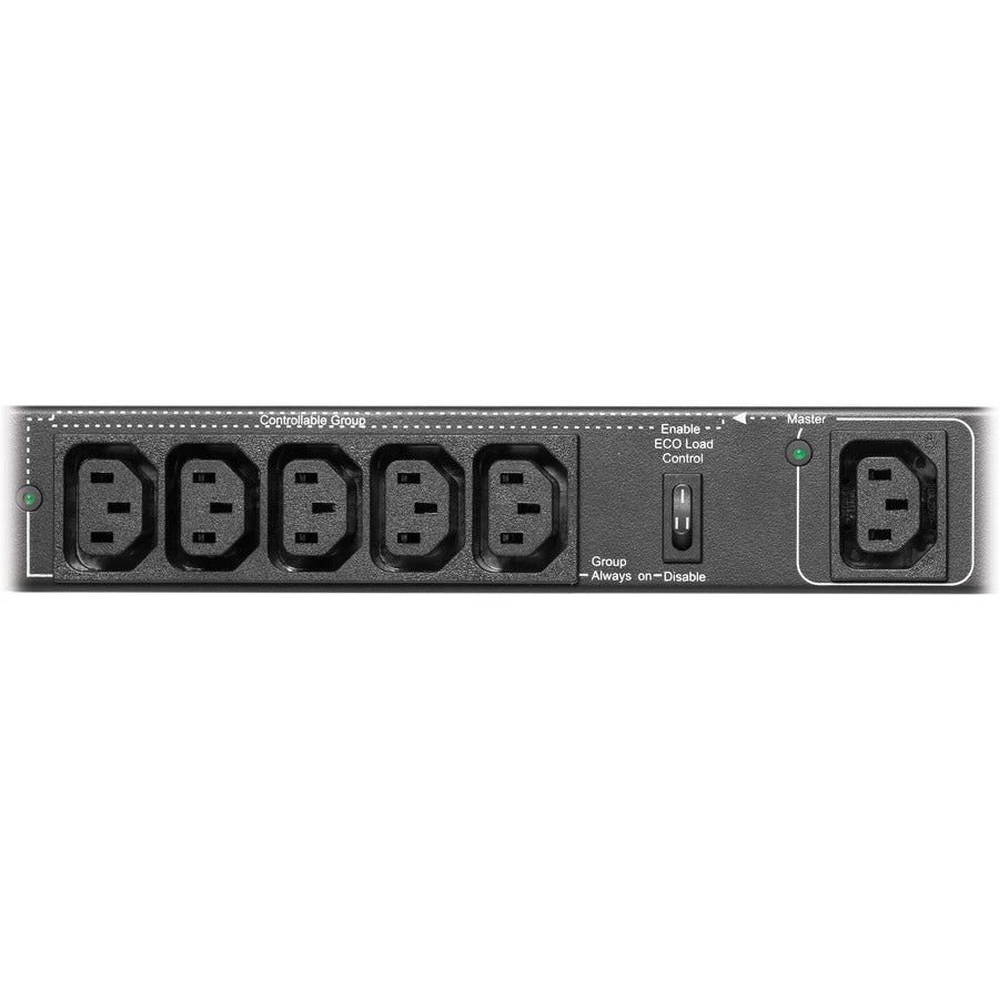 Tripp Lite Pdubhv101U 200-250V 10A Single-Phase Hot-Swap Pdu With Manual Bypass - 6 C13 Outlets, 2 C14 Inlets, 1U Rack/Wall