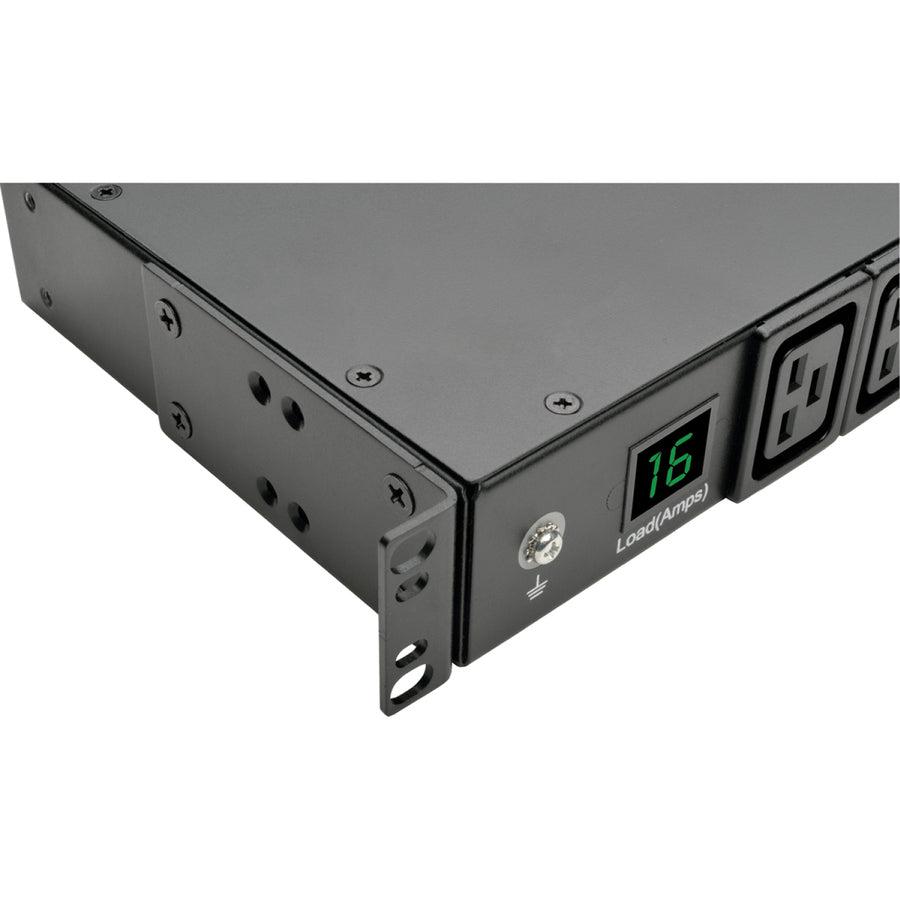 Tripp Lite Pdumh16Hv 3.7Kw Single-Phase Local Metered Pdu, 208/230V Outlets (8 C13, 2 C19) Iec-309 16A Blue, 8 Ft. (2.43 M) Cord, 1U Rack-Mount, Taa