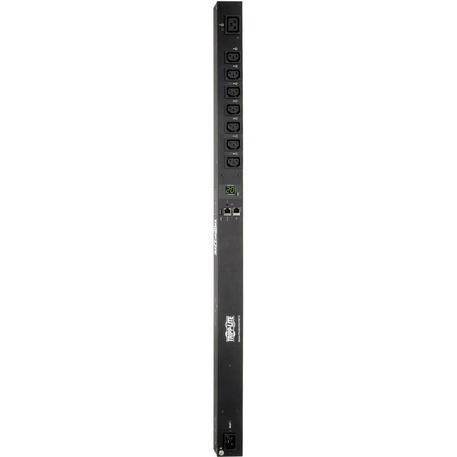 Tripp Lite Pdumv20Hvnet2Lx 3.7Kw Single-Phase 208/230V Switched Pdu - Lx Platform, 7 C13, 1 C19 Outlets, C20 / L6-20P Inputs, 0U 988Mm, Taa