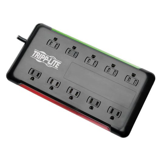 Tripp Lite Protect It! 10-Outlet Surge Protector, 6 Ft. Cord, 2880 Joules, Black Housing