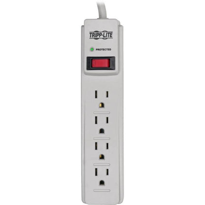Tripp Lite Protect It! 4-Outlet Home Computer Surge Protector Strip, 4-Ft Cord, 450 Joules