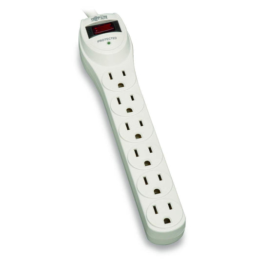 Tripp Lite Protect It! 6-Outlet Home Computer Surge Protector, 2-Ft. Cord, 180 Joules