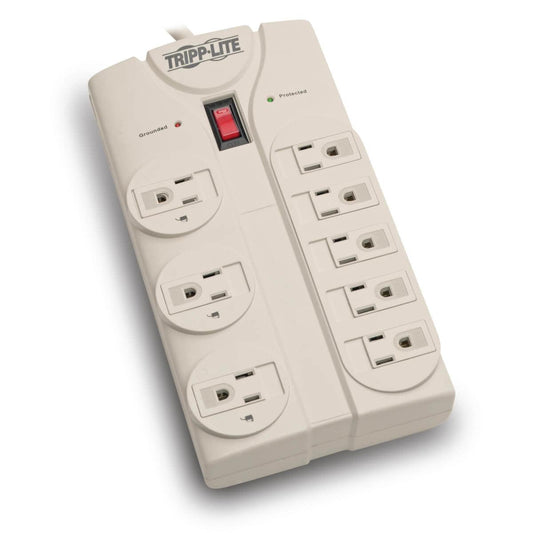 Tripp Lite Protect It! 8-Outlet Home Computer Surge Protector, 8-Ft. Cord, 1440 Joules