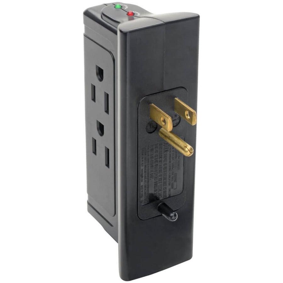 Tripp Lite Protect It! Surge Protector With 4 Side-Mounted Outlets , Direct Plug-In, 670 Joules