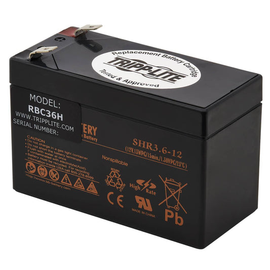Tripp Lite Rbc36H Ups Replacement Battery Cartridge For Select Avr550U/Avrx550U Ups Systems, 12V