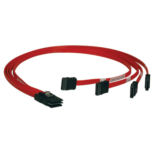 Tripp Lite S508-18N Internal Sas Cable, 4-Lane Mini-Sas (Sff-8087) To 4Xsata 7Pin, 18-In. (0.5M)