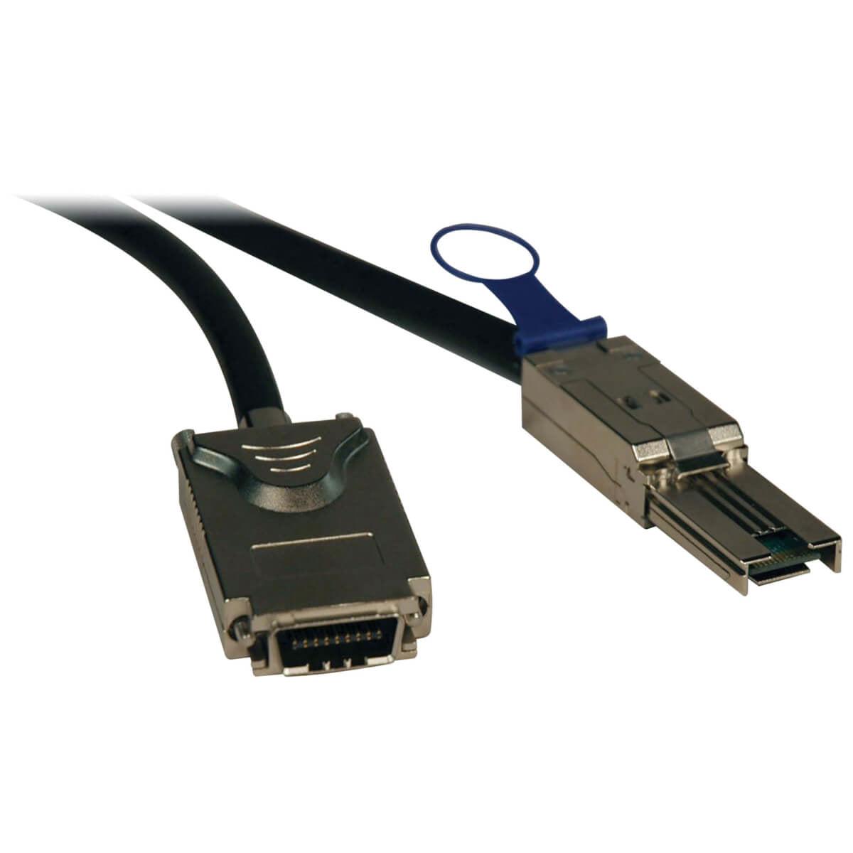 Tripp Lite S520-02M External Sas Cable, 4 Lane - Mini-Sas (Sff-8088) To 4Xinfiniband (Sff-8470), 2M (6.56 Ft.), Taa