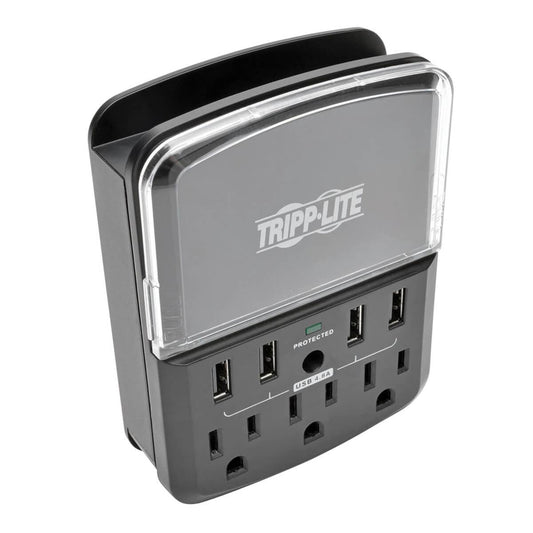 Tripp Lite Sk34Usbb Surge Protector Black, Transparent 3 Ac Outlet(S) 120 V