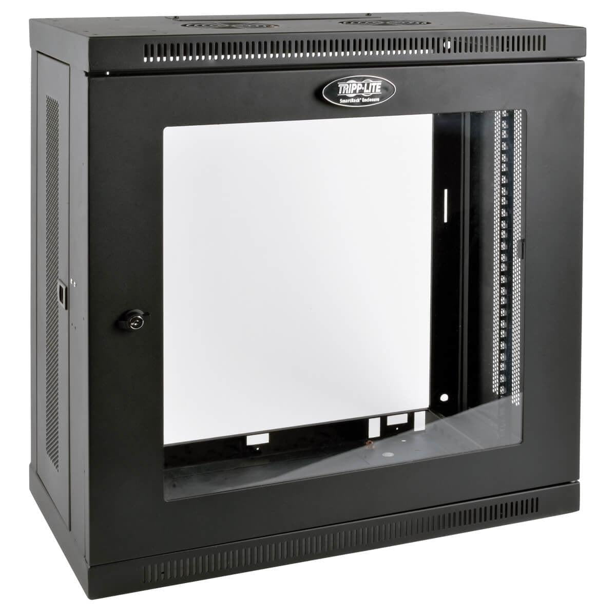 Tripp Lite Srw12U13G Smartrack 12U Very Low-Profile Patch-Depth Wall-Mount Small Rack Enclosure, Clear Acrylic Window