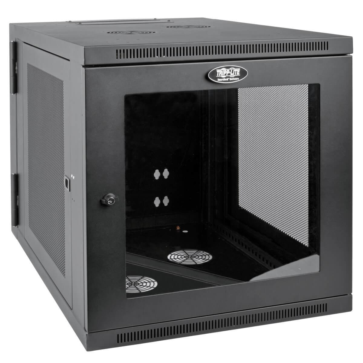 Tripp Lite Srw12Us33G Smartrack 12U Server-Depth Wall-Mount Small Rack Enclosure, Clear Acrylic Window, Hinged Back