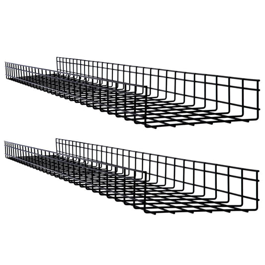 Tripp Lite Srwb12410X2Str Wire Mesh Cable Tray - 300 X 100 X 1500 Mm (12 In. X 4 In. X 5 Ft.), 2-Pack
