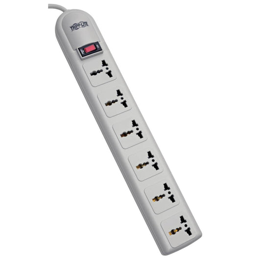 Tripp Lite Super6Omnid Protect It! 230V 6-Universal Outlet Surge Protector, 1.8M Cord, German/French Plug, 750 Joules
