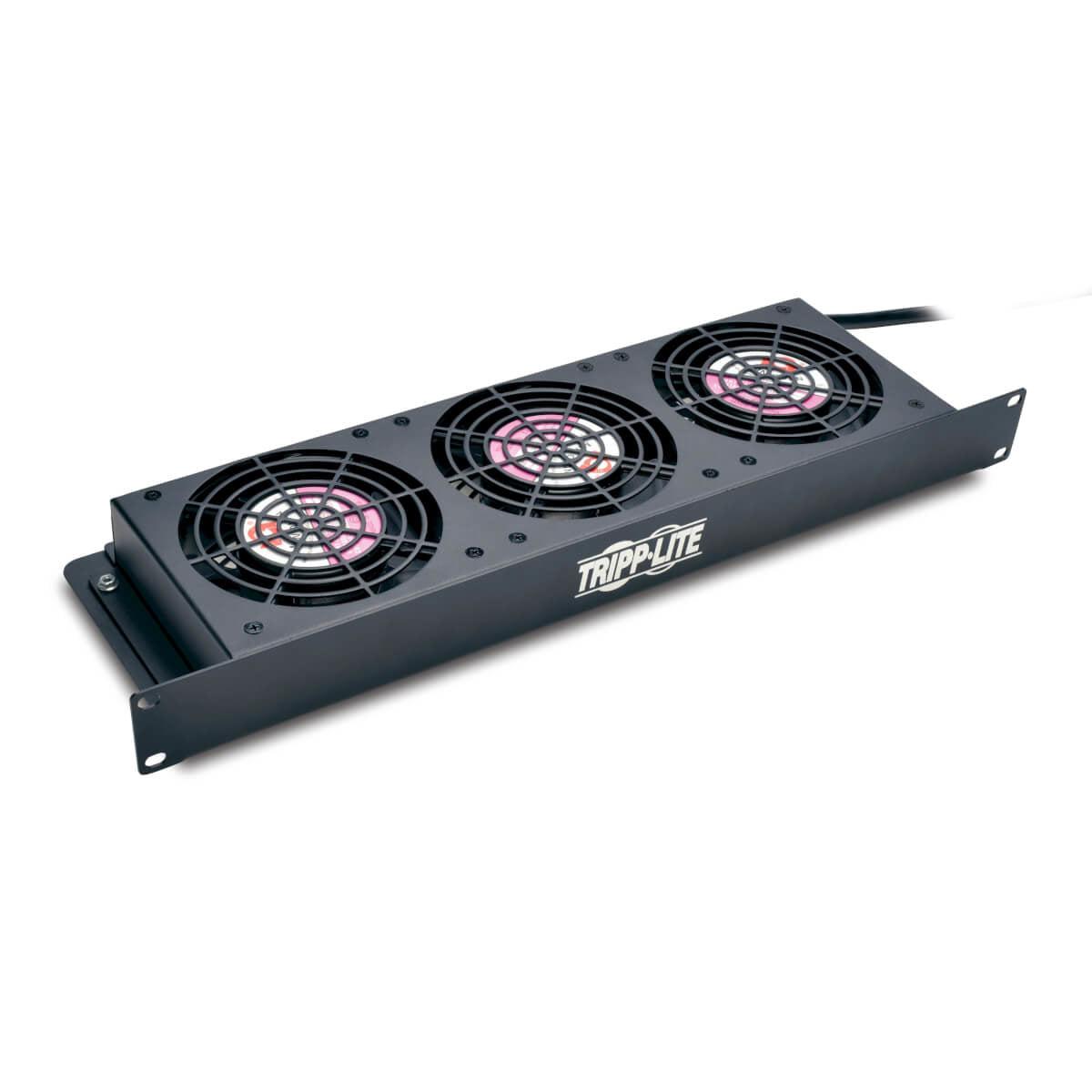 Tripp Lite Smartrack 1U Fan Tray, 3 120V High-Performance Fans, 210 Cfm, 5-15P Plug