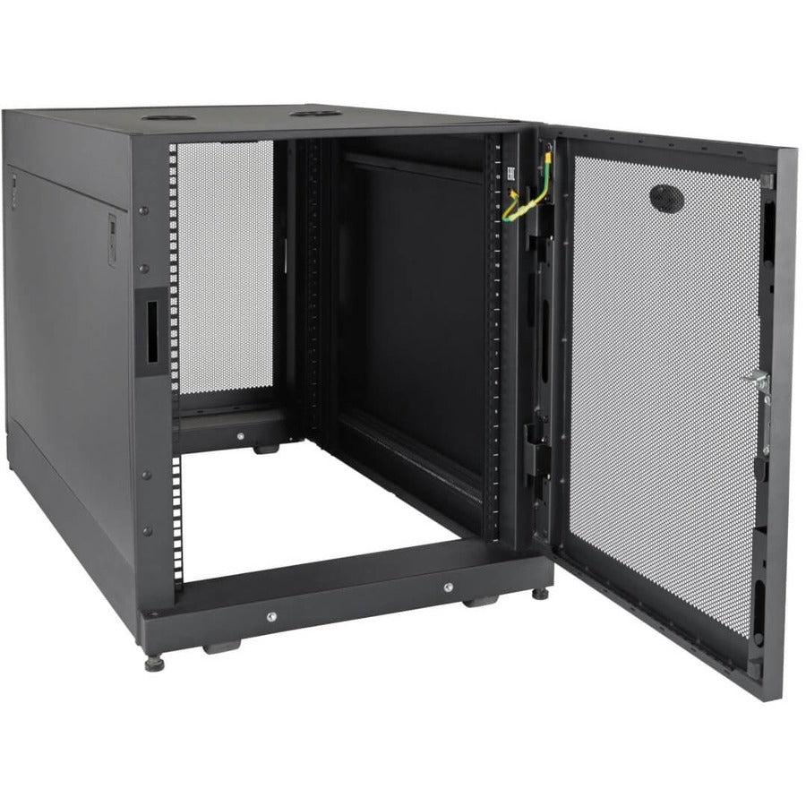 Tripp Lite Sr14Ubdp 14U Smartrack Extra Deep Small Server Rack Enclosure, Doors & Side Panels Included