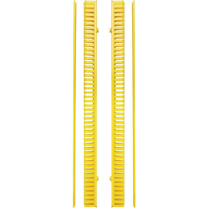 Tripp Lite Srcableductvrtf Vertical Cable Manager - Finger Duct With Cover, Yellow, 6 Ft. (1.8 M)