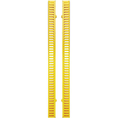 Tripp Lite Srcableductvrtf Vertical Cable Manager - Finger Duct With Cover, Yellow, 6 Ft. (1.8 M)