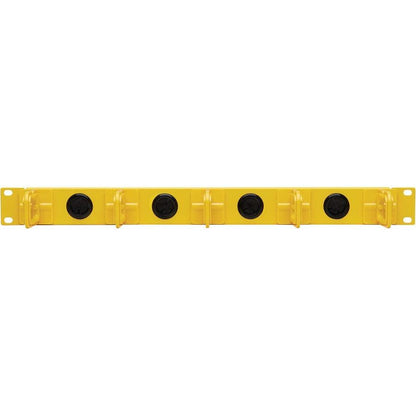 Tripp Lite Srcablering1Ufc Horizontal Cable Manager - Flexible Rings, Yellow, 1U