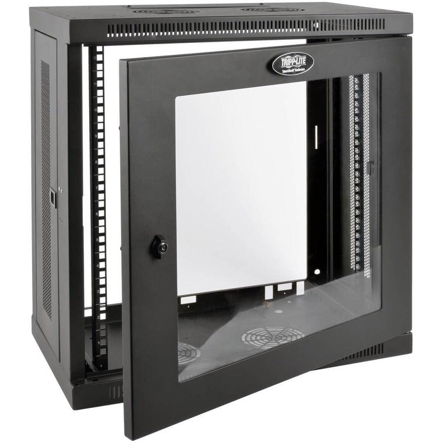 Tripp Lite Srw12U13G Smartrack 12U Very Low-Profile Patch-Depth Wall-Mount Small Rack Enclosure, Clear Acrylic Window