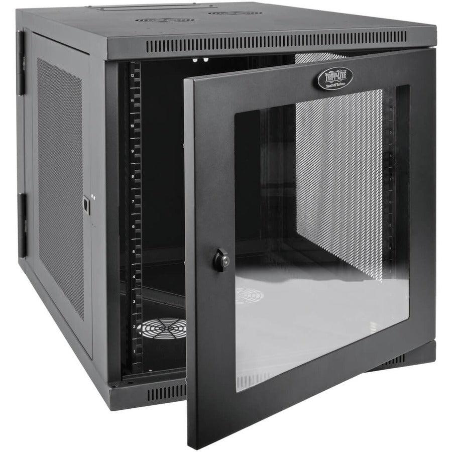 Tripp Lite Srw12Us33G Smartrack 12U Server-Depth Wall-Mount Small Rack Enclosure, Clear Acrylic Window, Hinged Back