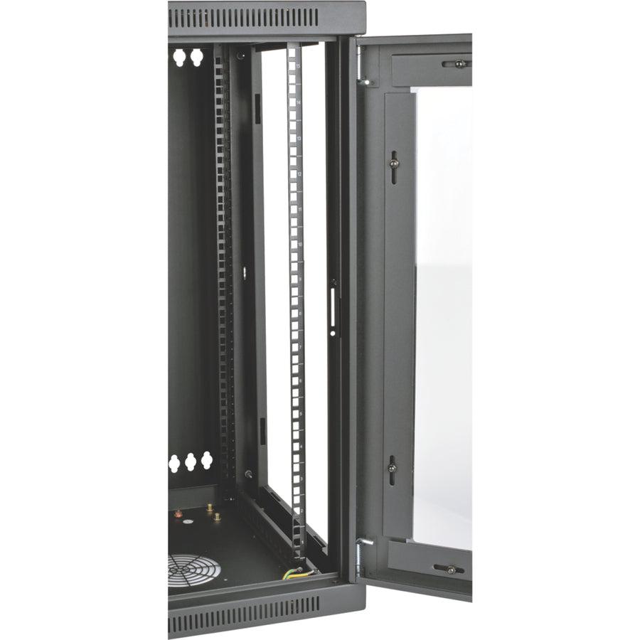 Tripp Lite Srw15Usg Smartrack 15U Low-Profile Switch-Depth Wall-Mount Half-Height Rack Enclosure, Clear Acrylic Window, Hinged Back