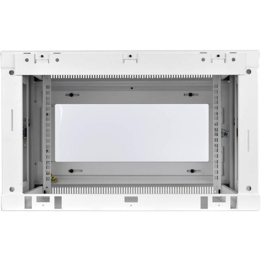 Tripp Lite Srw6Uwg Smartrack 6U Low-Profile Switch-Depth Wall-Mount Mini Rack Enclosure, Clear Acrylic Window, White