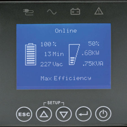 Tripp Lite Suint1000Lcd2Un 208/230V 1000Va 900W Double-Conversion Ups - 6 Outlets, Extended Run, Webcardlx, Lcd, Usb, Db9, 2U