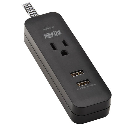 Tripp Lite Tlp104Usb Surge Protector Black 1 Ac Outlet(S) 110 - 125 V 1.22 M