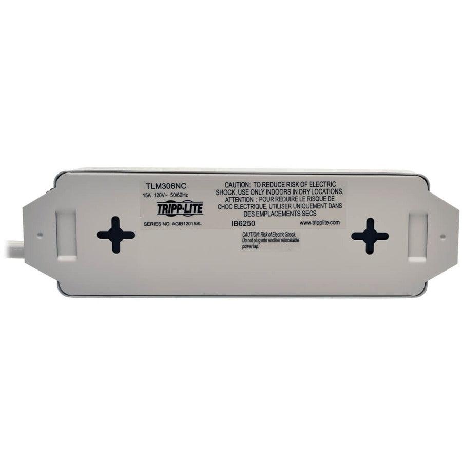 Tripp Lite Tlm306Nc Surge Protector Grey 3 Ac Outlet(S) 120 V 1.8 M