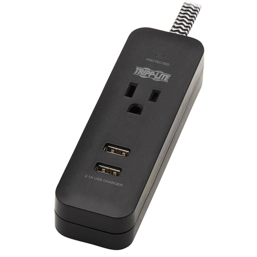 Tripp Lite Tlp104Usb Surge Protector Black 1 Ac Outlet(S) 110 - 125 V 1.22 M