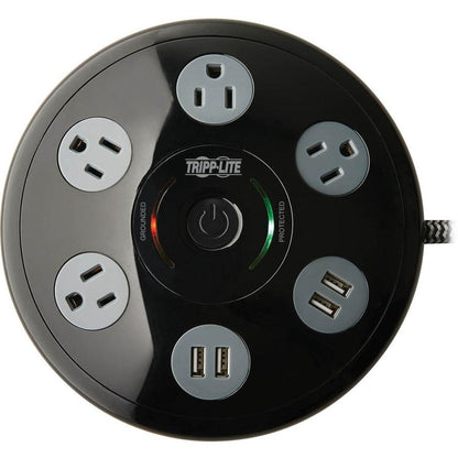 Tripp Lite Tlp406Usbufo Surge Protector Black, Grey 4 Ac Outlet(S) 120 V 1.83 M