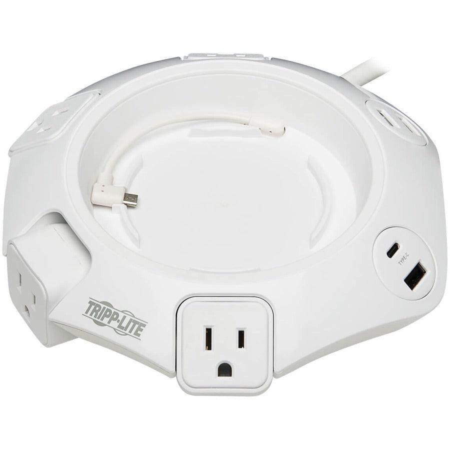 Tripp Lite Tlp48Usbcufo Surge Protector White 4 Ac Outlet(S) 120 V 2.44 M