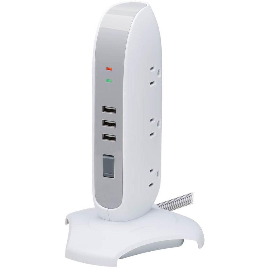 Tripp Lite Tlp66Usb Surge Protector White 5 Ac Outlet(S) 120 V 1.83 M