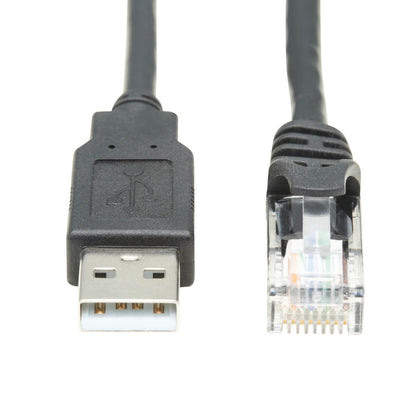 Tripp Lite U009-010-Rj45-X Usb-A To Rj45 Rollover Console Cable (M/M) - Cisco Compatible, 250 Kbps, 10 Ft. (3.05 M), Black