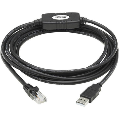 Tripp Lite U009-010-Rj45-X Usb-A To Rj45 Rollover Console Cable (M/M) - Cisco Compatible, 250 Kbps, 10 Ft. (3.05 M), Black