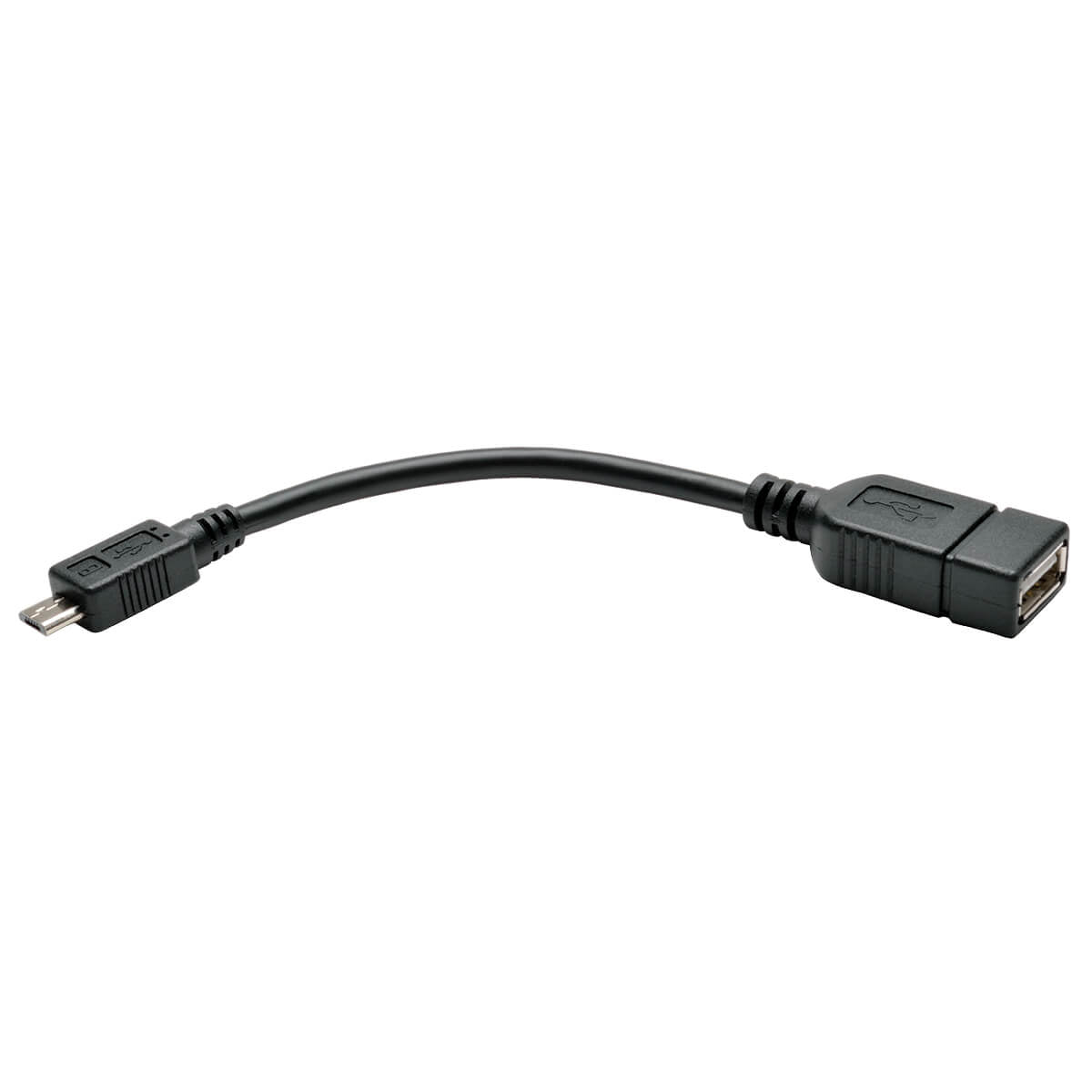 Tripp Lite U052-06N Micro Usb To Usb Otg Host Adapter Cable, 5-Pin Micro Usb B To Usb A M/F, 6-In. (15.24 Cm)