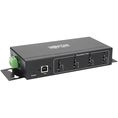 Tripp Lite U223-004-Ind-1 4-Port Industrial-Grade Usb 2.0 Hub - 15 Kv Esd Immunity, Metal Housing, Wall/Din Mountable