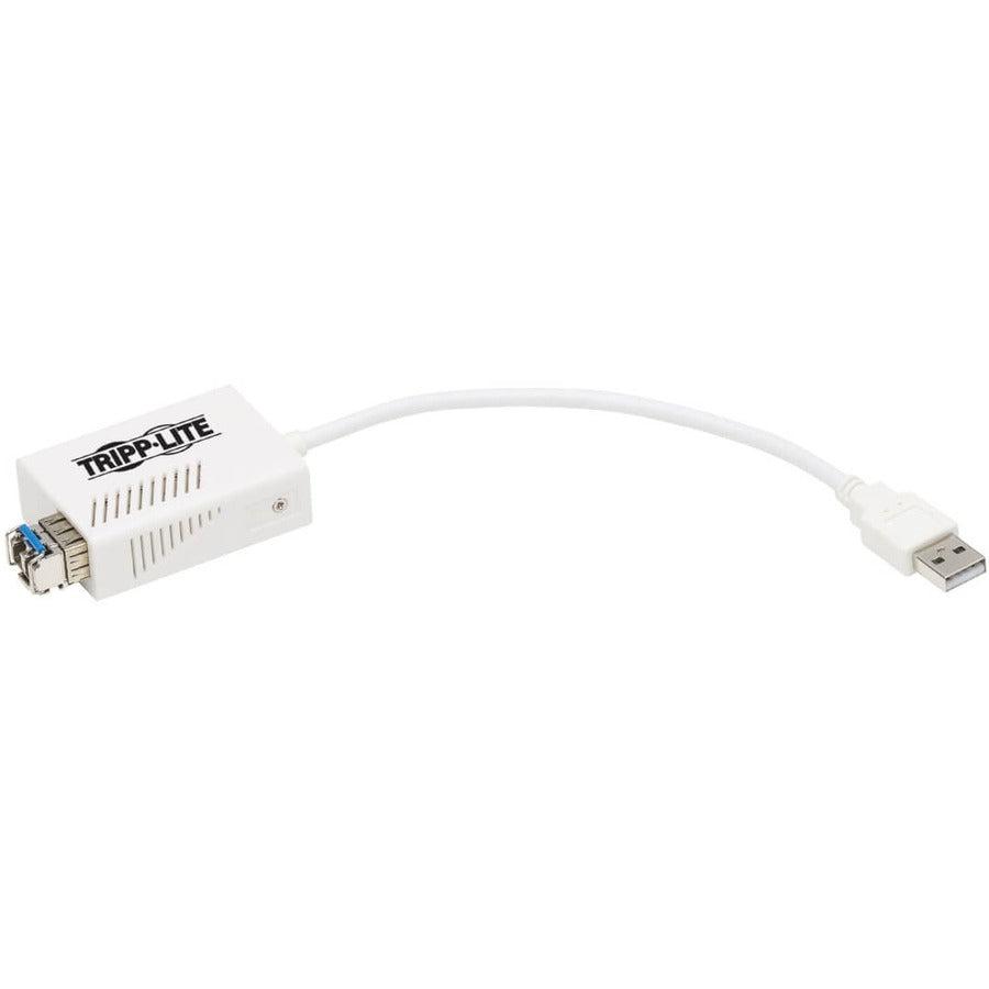 Tripp Lite U236-Mmf-Lc Usb 2.0 Ethernet Nic Adapter - 10/100 Mbps, 100Base-Fx, Lc, Multimode Fiber, White