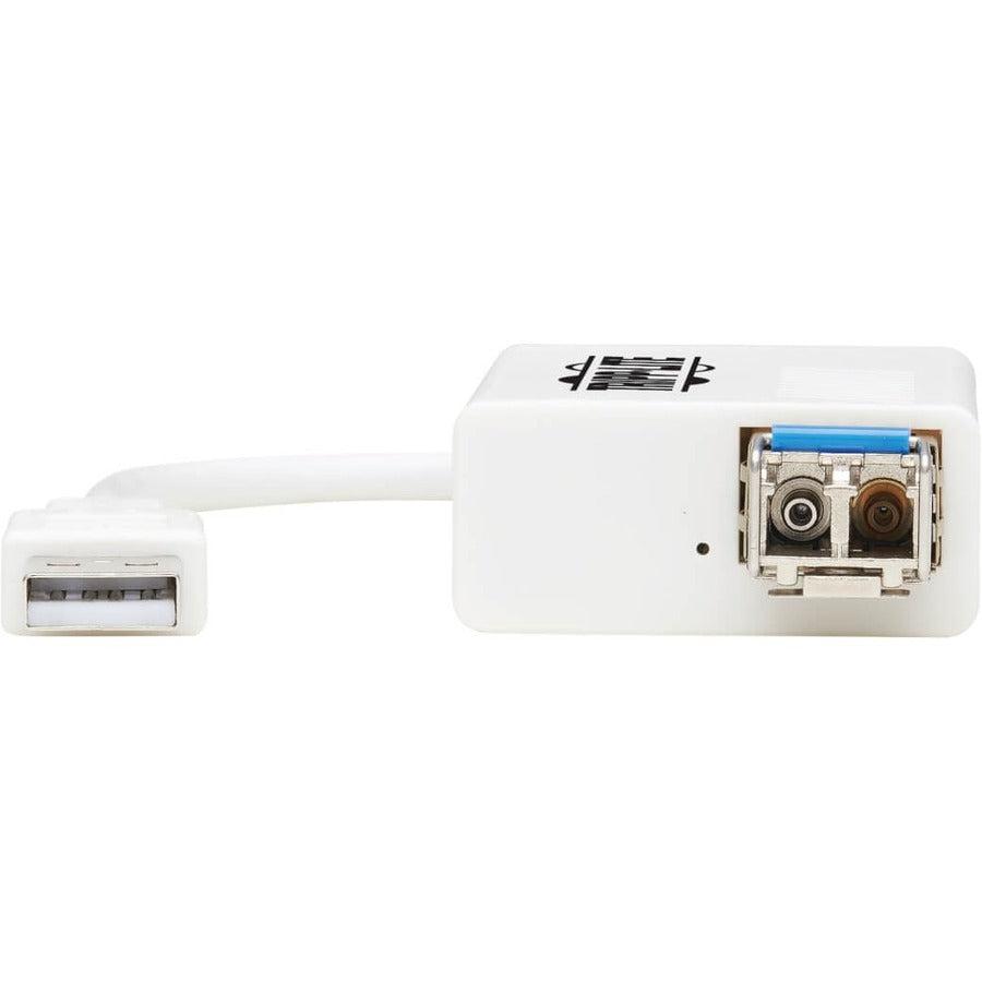 Tripp Lite U236-Smf-Lc Usb 2.0 Ethernet Adapter - 10/100 Mbps, 100Base-Fx, Lc, Singlemode Fiber, White