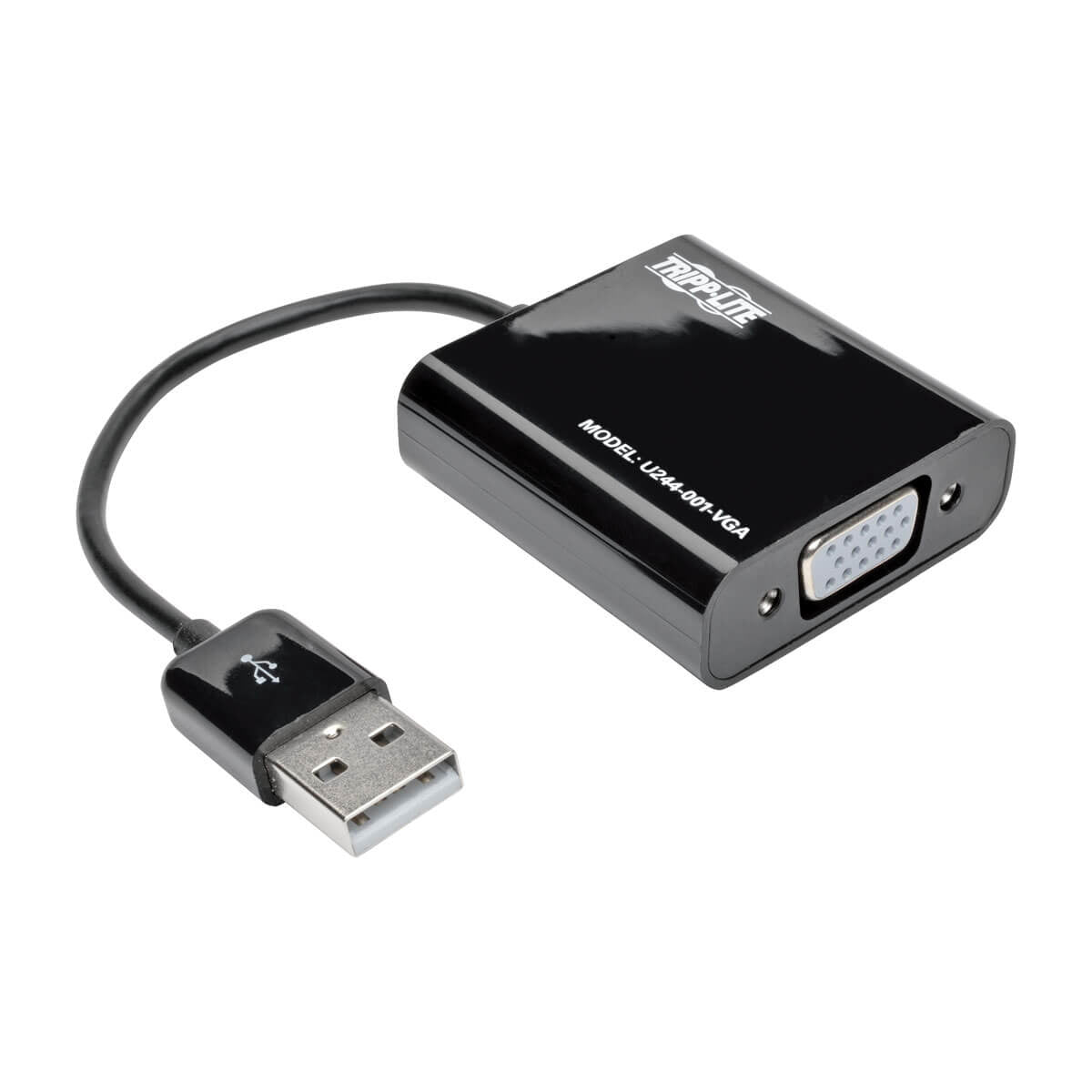 Tripp Lite U244-001-Vga Usb 2.0 To Vga Dual/Multi-Monitor External Video Graphics Card Adapter With Built-In Usb Cable, 128 Mb Sdram, 1080P @ 60 Hz