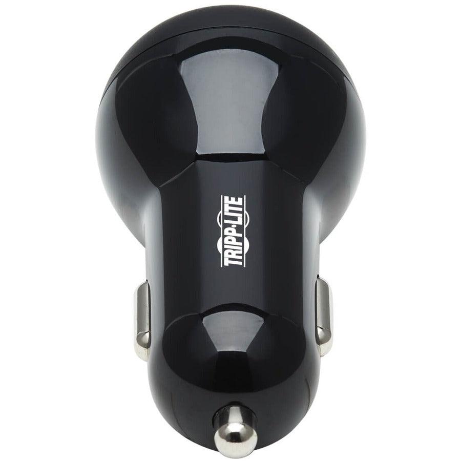 Tripp Lite U280-C02-45W-2B Dual-Port Usb-C Car Charger With 45W Pd Charging - Usb-C (27W), Usb-C (18W), Black