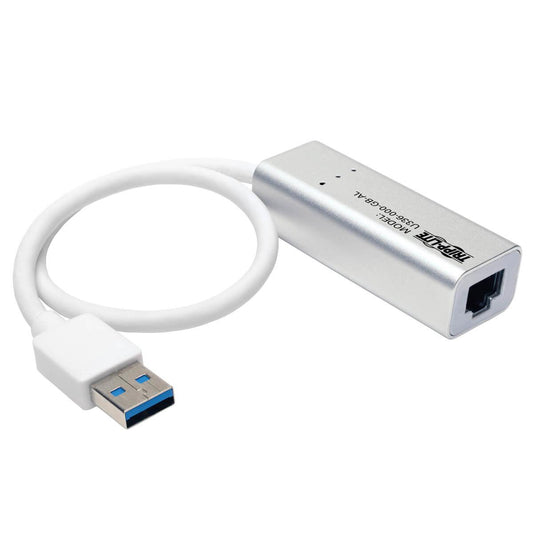 Tripp Lite U336-000-Gb-Al Usb 3.0 Superspeed To Gigabit Ethernet Nic Network Adapter, 10/100/1000, Plug And Play, Aluminum