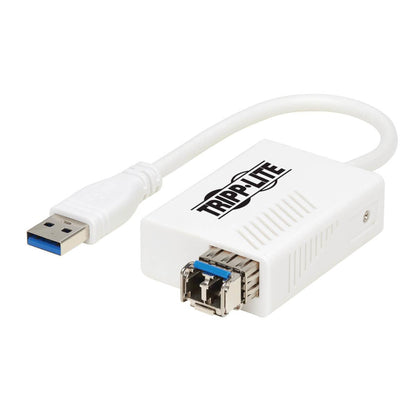 Tripp Lite U336-Mmf-1G-Lc Usb 3.0 Multimode Fiber Optic Transceiver Ethernet Adapter, 10/100/1000 Mbps, 1310Nm, 550M, Lc