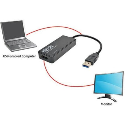 Tripp Lite U344-001-Hdmi-R Usb 3.0 Superspeed To Hdmi Dual Monitor External Video Graphics Card Adapter, 512 Mb Sdram - 2048X1152,1080P