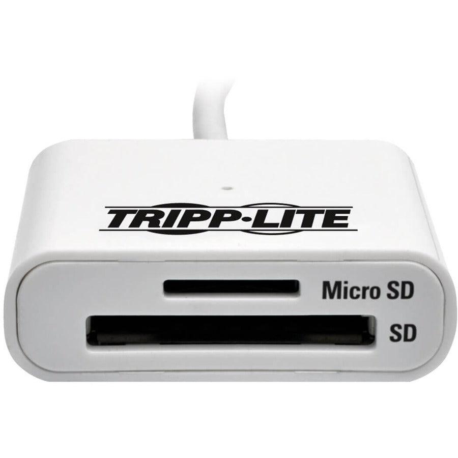 Tripp Lite U352-06N-Sd Usb 3.0 Superspeed Sd/Micro Sd Memory Card Media Reader With Built-In Cable, 6-In. (15.24 Cm)